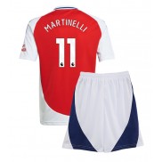 Billiga Arsenal Gabriel Martinelli #11 Hemmatröja Barn 2024-25 Kortärmad (+ Korta byxor)